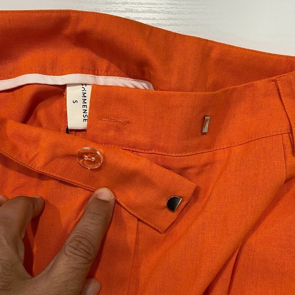 Commense Women's Linen Casual High Waist Wide Leg Straight Dress‎ Cotton Linen S - Picture 4 of 7